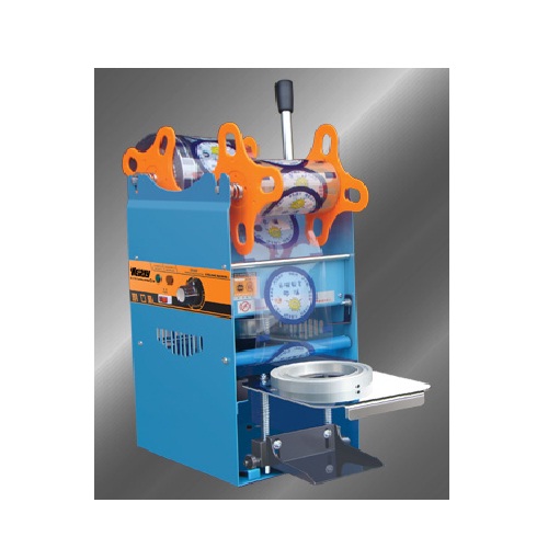 Máy dán ly thủ công, máy dán miệng ly trà sữa