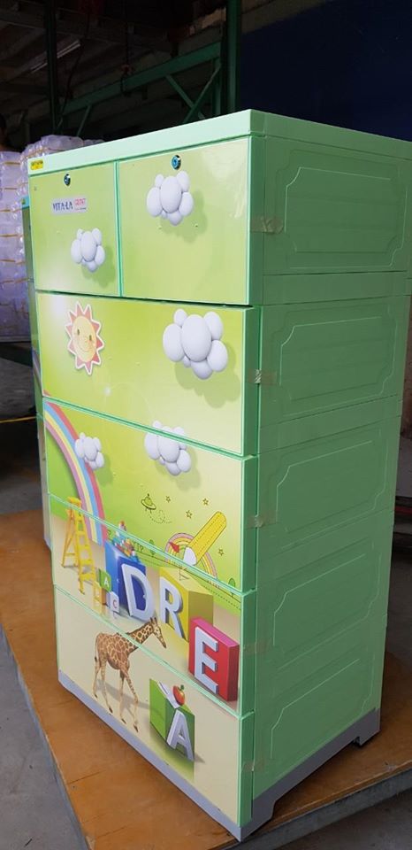 Tủ nhựa đựng quấn áo 5 tầng Việt Thành