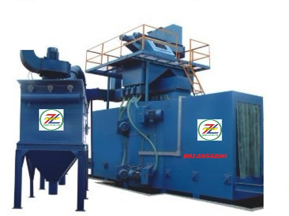 Máy phun bi làm sạch dầm thép