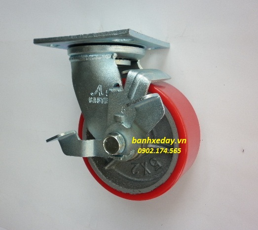 Bánh xe PU lõi gang