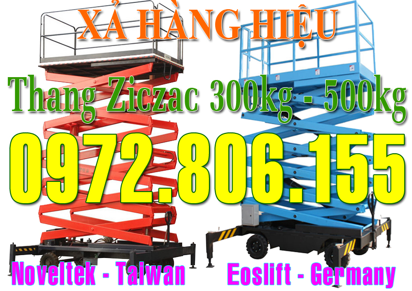 Thang  nâng ziczac 6m - 16m