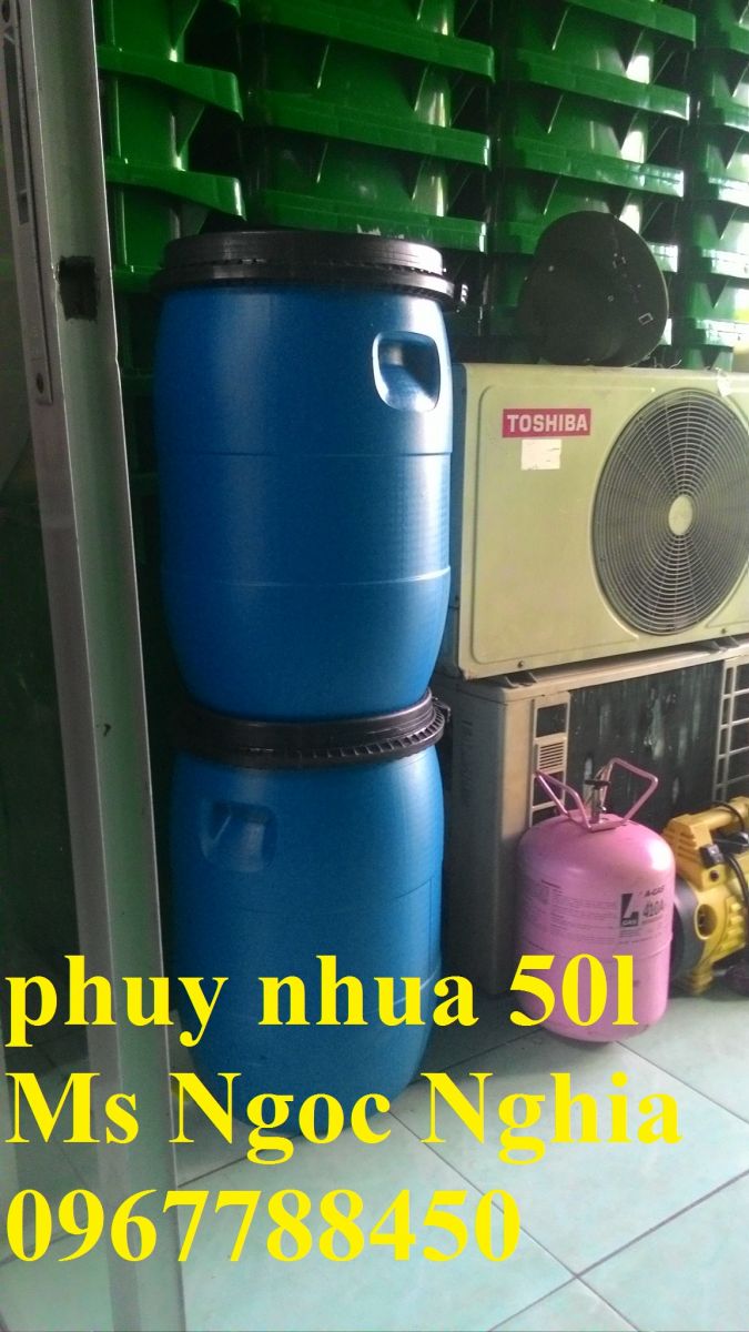 Thùng phuy nhựa 50L