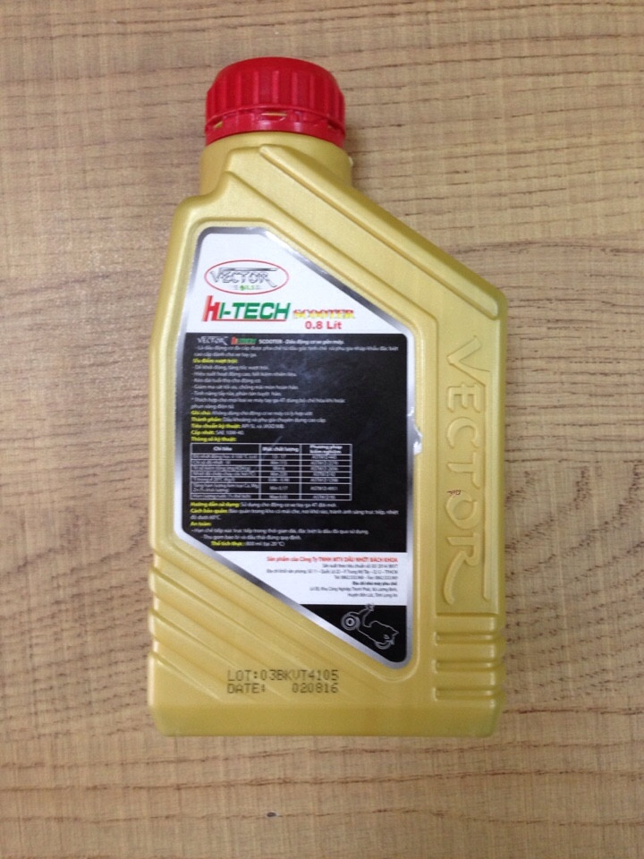 Dầu nhớt xe máy VECTOR HI-TECH SCOOTER 10W-40 0.8L