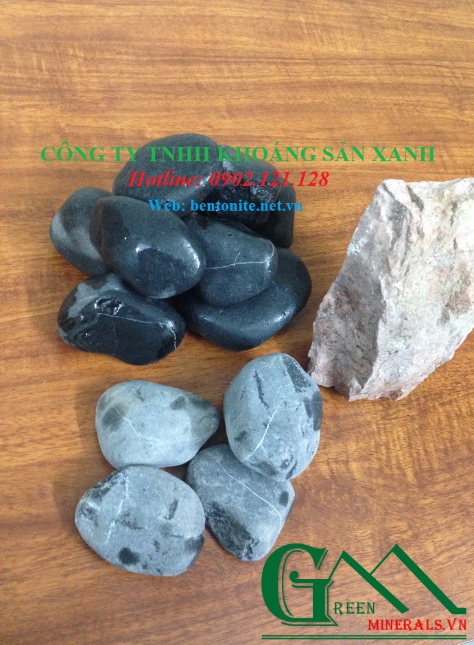 Sỏi đen tròn cạnh