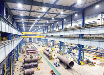 Đèn led high bay 100W, 120W chiếu sáng nhà máy, xưởng