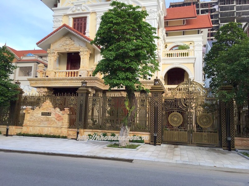 Cổng cửa hợp kim nhôm đúc Hà Nội