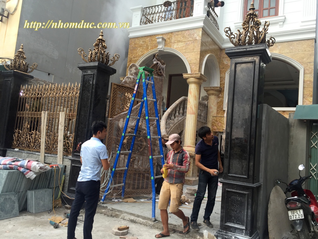 Quy trình sản xuất cổng nhôm đúc