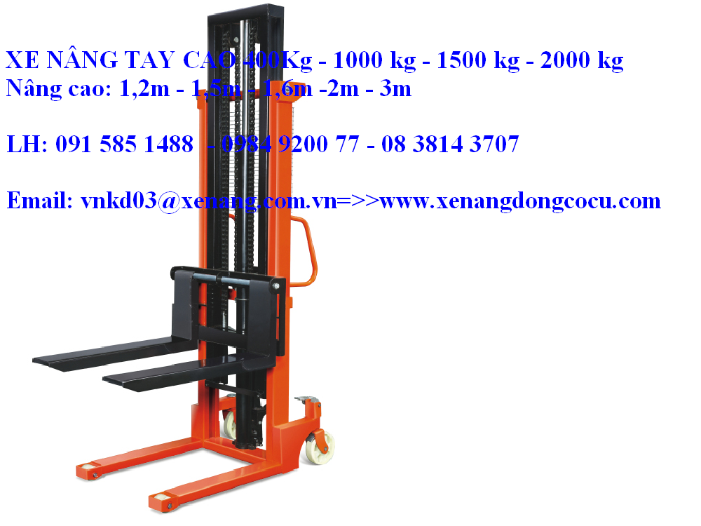 XE NÂNG TAY CAO 1.5 TẤN - CAO 3 MÉT HIỆU NOBELIFT