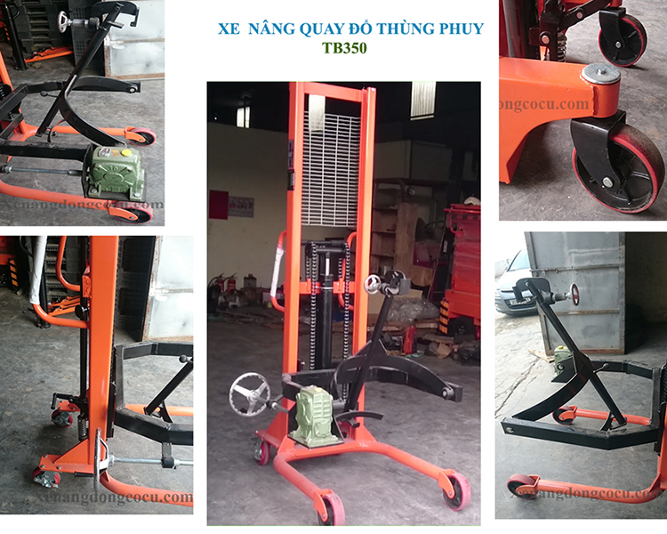 XE NÂNG QUAY ĐỔ PHUY, QUAY ĐỔ PHUY TB350 HIỆU NOBLIFT