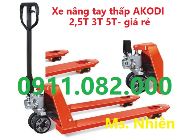 Phân phối xe nâng tay thấp 3 tấn giá rẻ tại long an- 0911082000