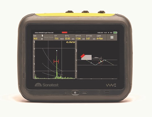 Thiết bị siêu âm dò khuyết tật có tính tương tác và đo chiều dày Sonatest Wave