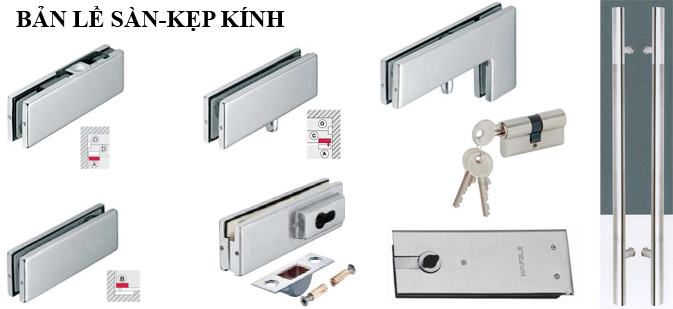 Phụ kiện cửa kính cường lực
