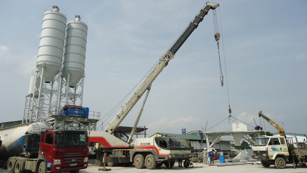Tháo dỡ và di chuyển trạm trộn Thuận An