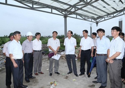 Huyện Kiến Thụy tập trung hoàn thiện mô hình lò đốt rác thải sinh hoạt